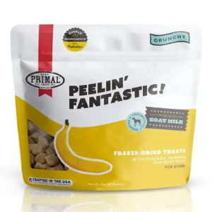 Primal Peelin  Fantastic Freeze-Dried Chicken, Banana & Goat Milk Dog Treats 2 oz For Sale