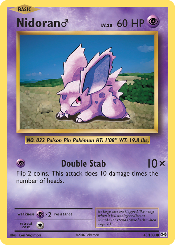 Nidoran (43 108) (Male) [XY: Evolutions] Supply