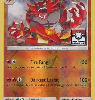 Incineroar (26 149) (League Promo) [Sun & Moon: Base Set] Online Hot Sale