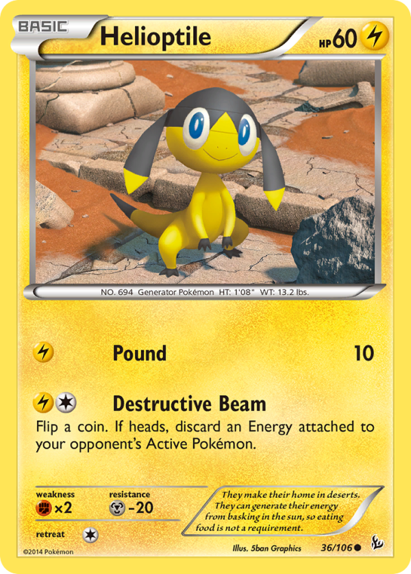 Helioptile (36 106) [XY: Flashfire] Discount