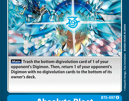 Absolute Blast [BT5-097] [Battle of Omni] Hot on Sale