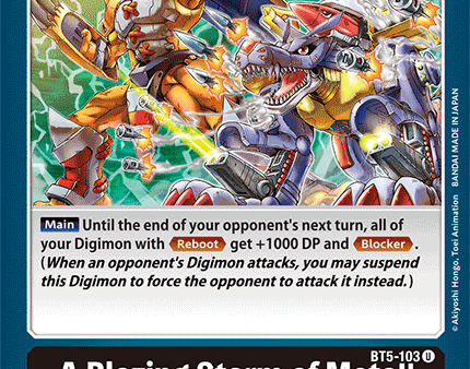 A Blazing Storm of Metal! [BT5-103] [Battle of Omni] Online