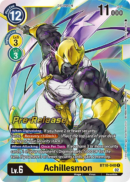 Achillesmon [BT10-040] [Xros Encounter Pre-Release Cards] Cheap